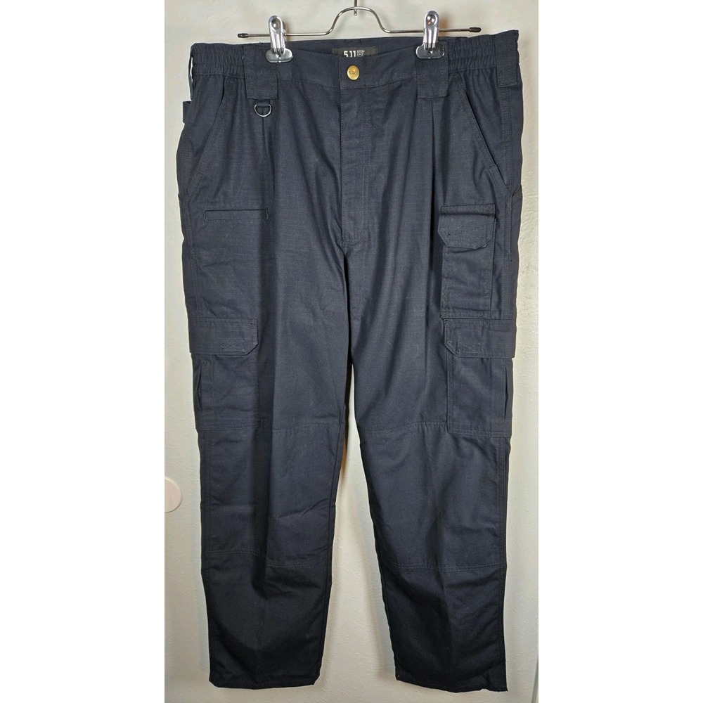 5.11 Tactical Pro Cargo Work Pants Dk Navy 65% Polyester 35% Cotton Men's 36x32